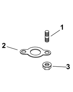 Kohler Cv680-3011 Exhaust Diagram and Parts List for RECON48 53AH8ST3050-23HP Cub Cadet Lawn Tractor